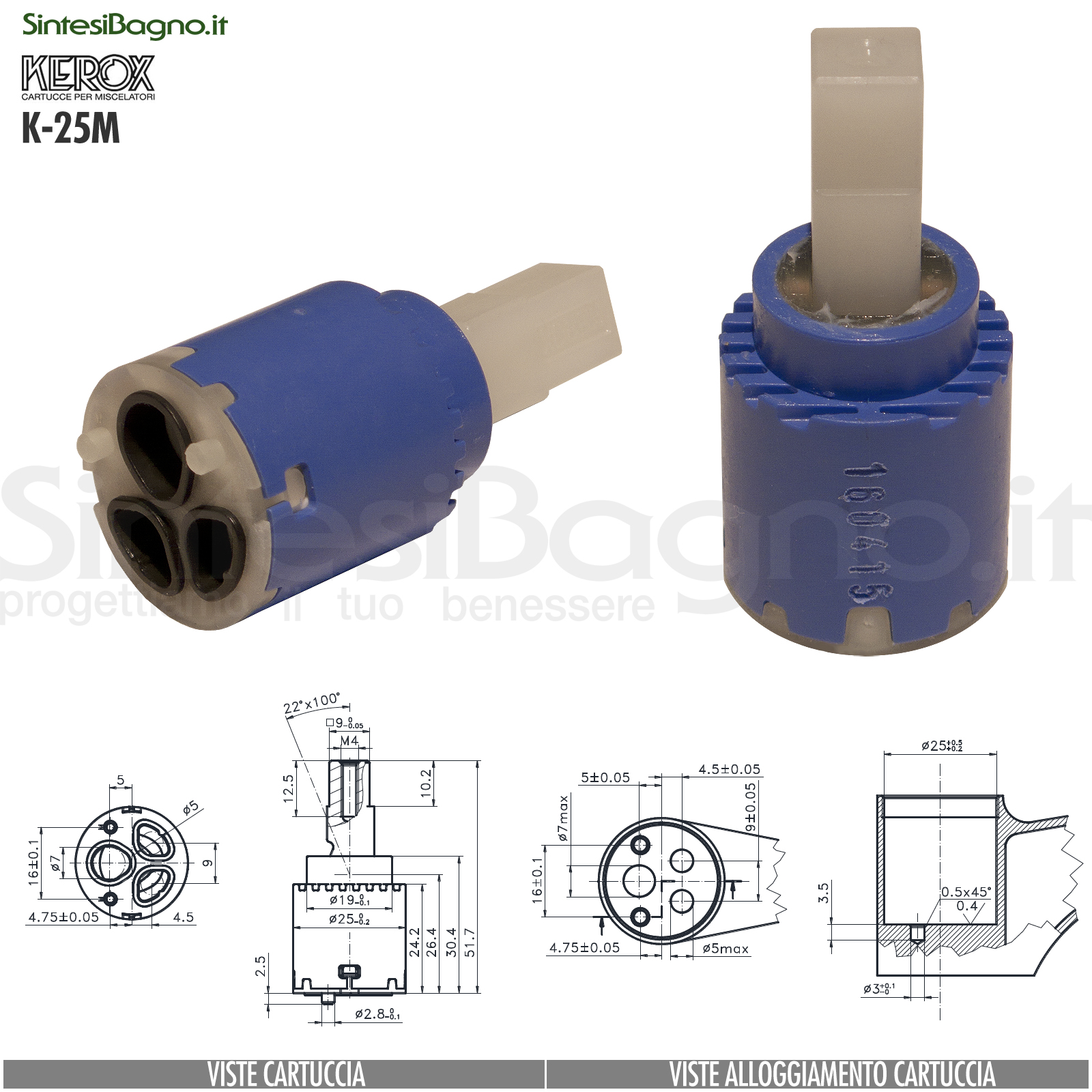 K25-M-cartuccia-di-ricambio-KEROX-a-dischi-ceramici-per-miscelatore-monocomando-modello-K-25M